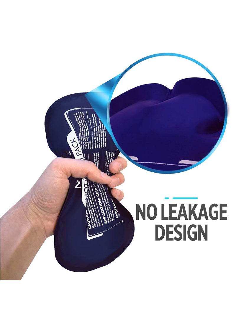 MileMelo 2 Reusable Hot and Cold Ice Packs for Injuries, Joint Pain, Muscle Soreness and Body Inflammation - Reusable Gel Wraps - Adjustable & Flexible for Knees, Back, Shoulders, Arms and Legs  - Image 5