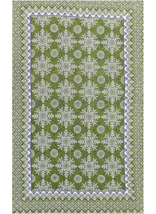 Urban Magic - Urban MagicÂ®104 TC 100% Cotton Jaipuri Printed Single Bedsheet - Image 1