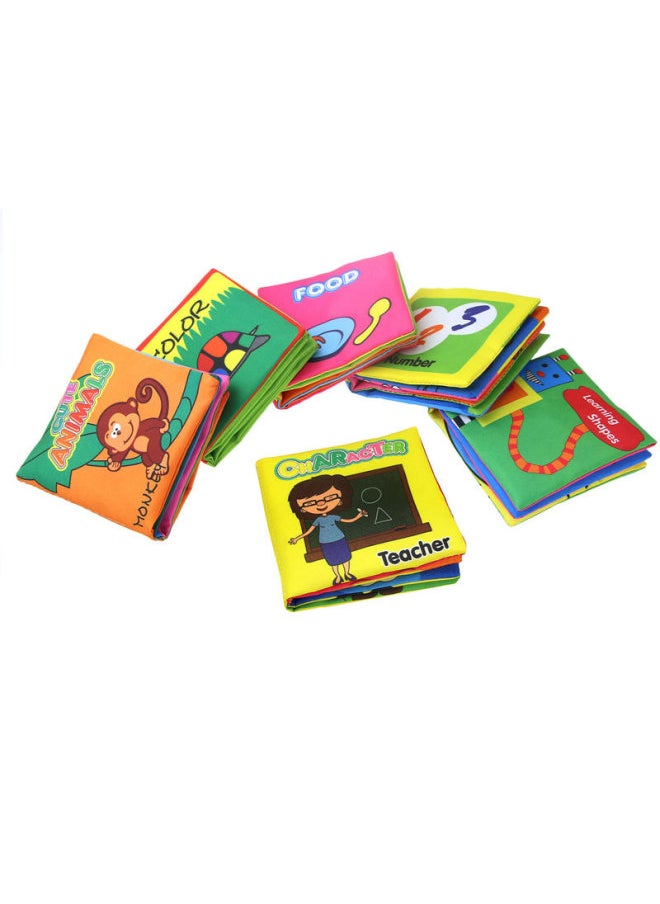 Three-dimensional Baby Cloth Book 0-3 Years Old Early Childhood Toys English Palm Book Animal Digital Cognition Baby Cloth Book-Color:CP1384 Four Models Set (opp Bag)  - Image 3
