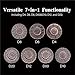Iustidie Foldable Spinner Metal DND Dice Set Compact Elegant Design with D4 D6 D8 D10 D12 D20 D for TTRPG Gifts - Image 4