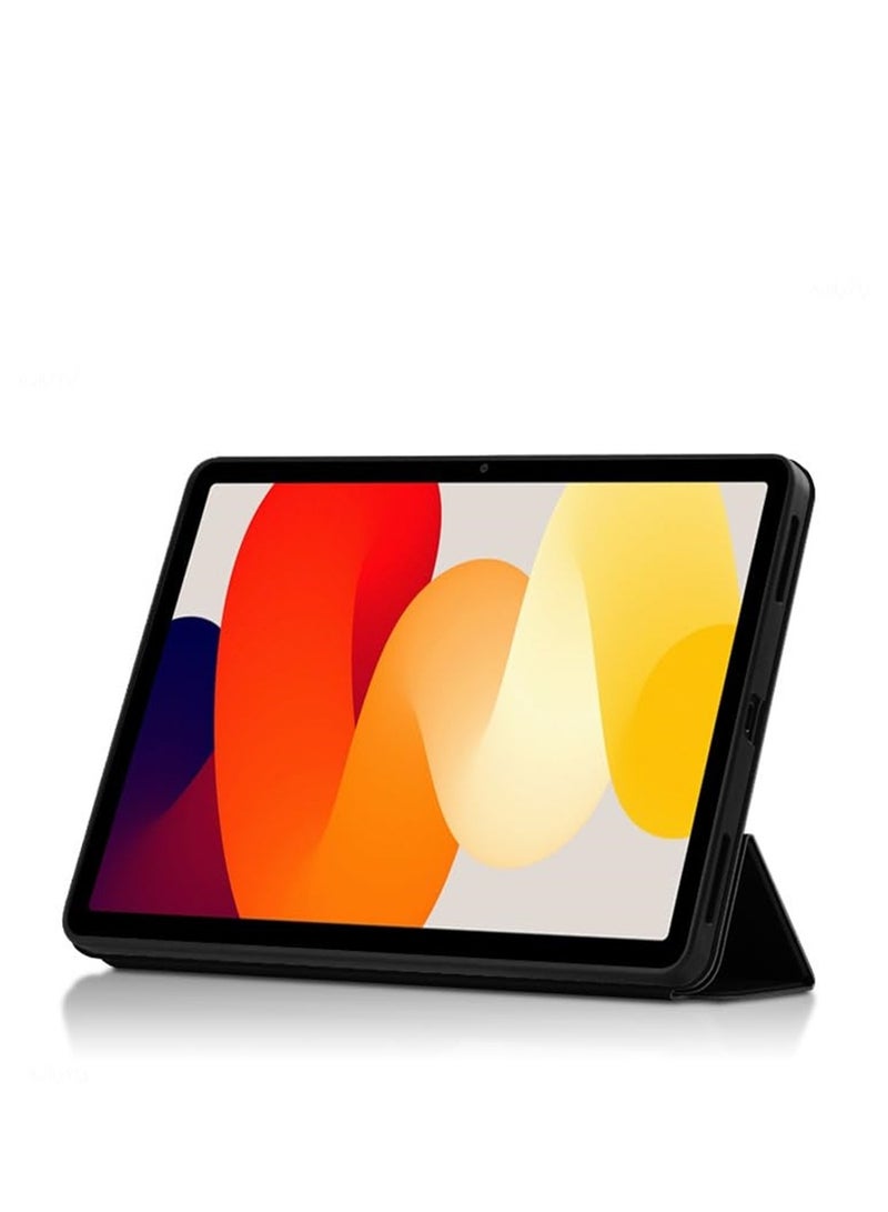 Case Compatible with Xiaomi Redmi Pad SE 11 Inch 2023 Slim Lightweight Stand Cover Soft TPU Shell Protective Bumper Cover for Redmi Pad SE 11 2023 Case with Auto Wake/Sleep Functio (Black) - Image 3