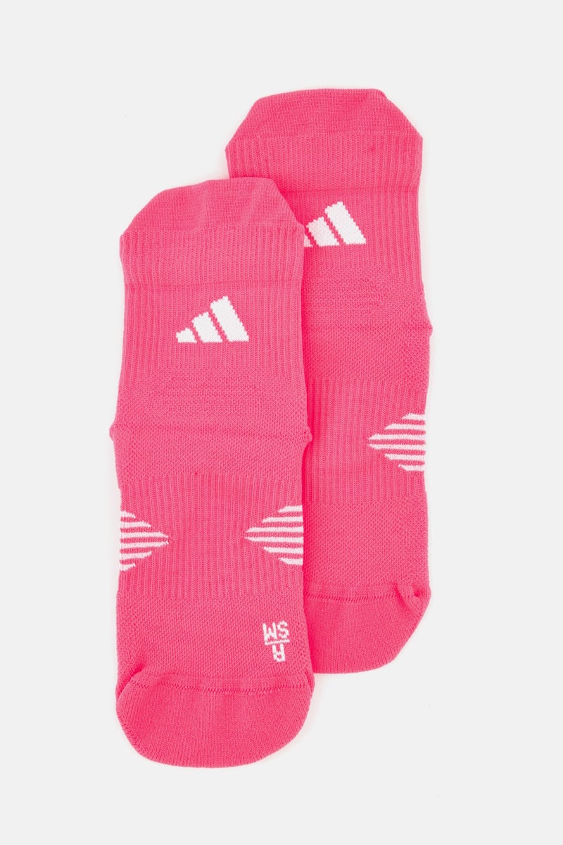 Adidas Women 1 Pair Supernova Performance Quarter Socks, Neon Pink - Image 1