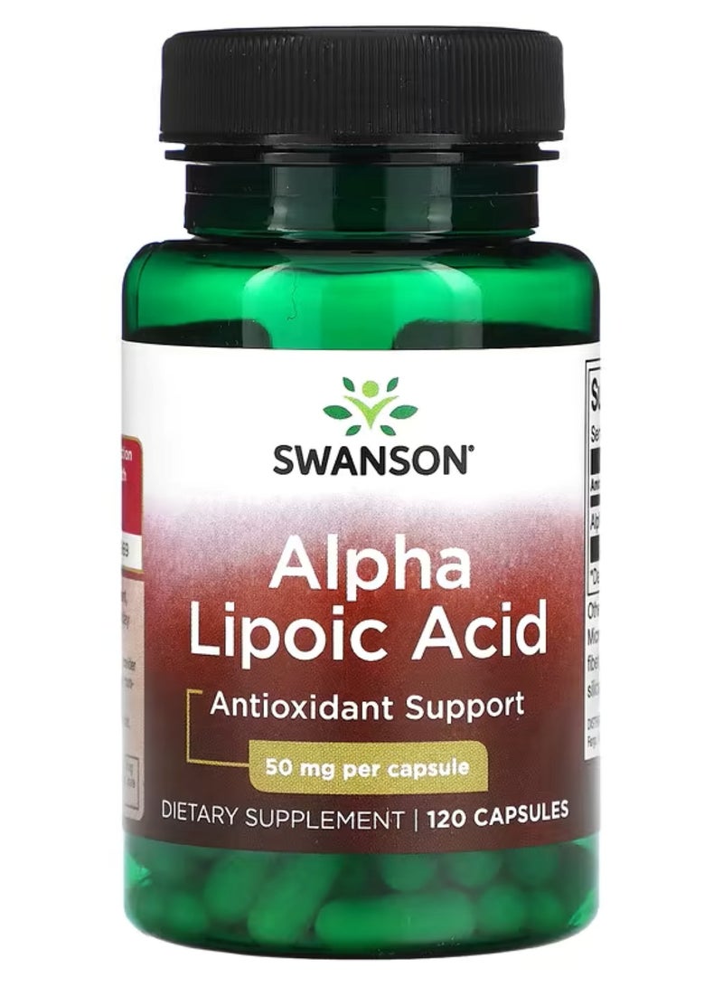 ألفا ليبويك ، 50 ملجم ، 120 كبسولة