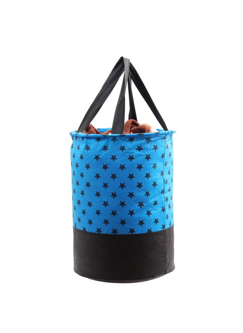 Perpetual Perpetual Cloth Basket For Laundry Waterproof Non Woven Cloth Bag For Storage Clothes Flodable Laundry Basket Bag With Handle 45 Liter bluestarw  - Image 1