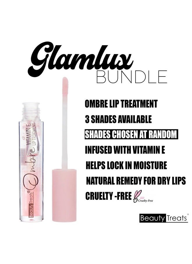 Glam Lux - Beauty Bundle Mystery Makeup Sets The Creme Shop X Hello Kitty Twinkle Eyes Patches, Amorus Matte Sweet Blush Stick, All Day Setting Spray & Beauty Treats Ombre Lip Treatment Gifts - Image 1
