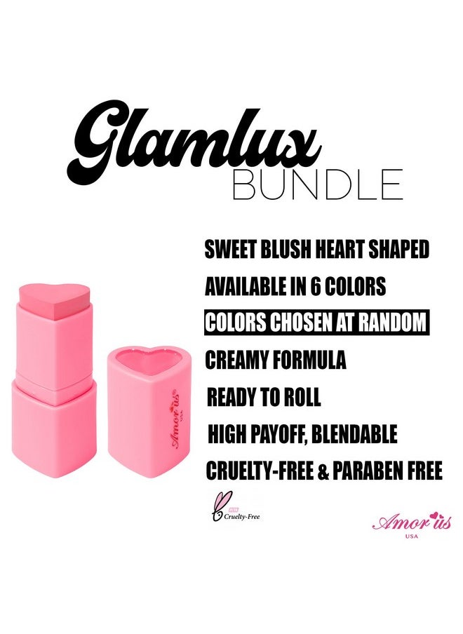 Glam Lux - Beauty Bundle Mystery Makeup Sets The Creme Shop X Hello Kitty Twinkle Eyes Patches, Amorus Matte Sweet Blush Stick, All Day Setting Spray & Beauty Treats Ombre Lip Treatment Gifts - Image 1
