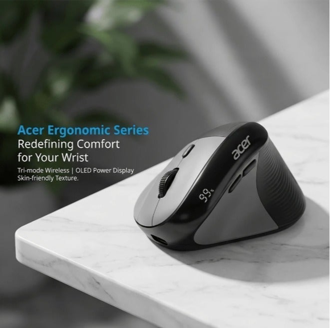 Acer Ergonomic vertical mouse black - Image 4