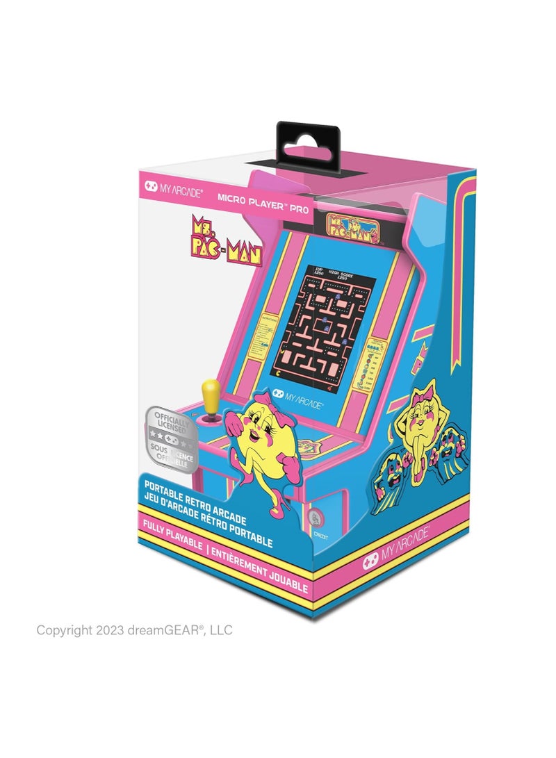 My Arcade Ms. Pac-Man Micro Player: 100 Games, 6.75" Mini Arcade Machine, Fully playable Video Game Collectible - Image 3