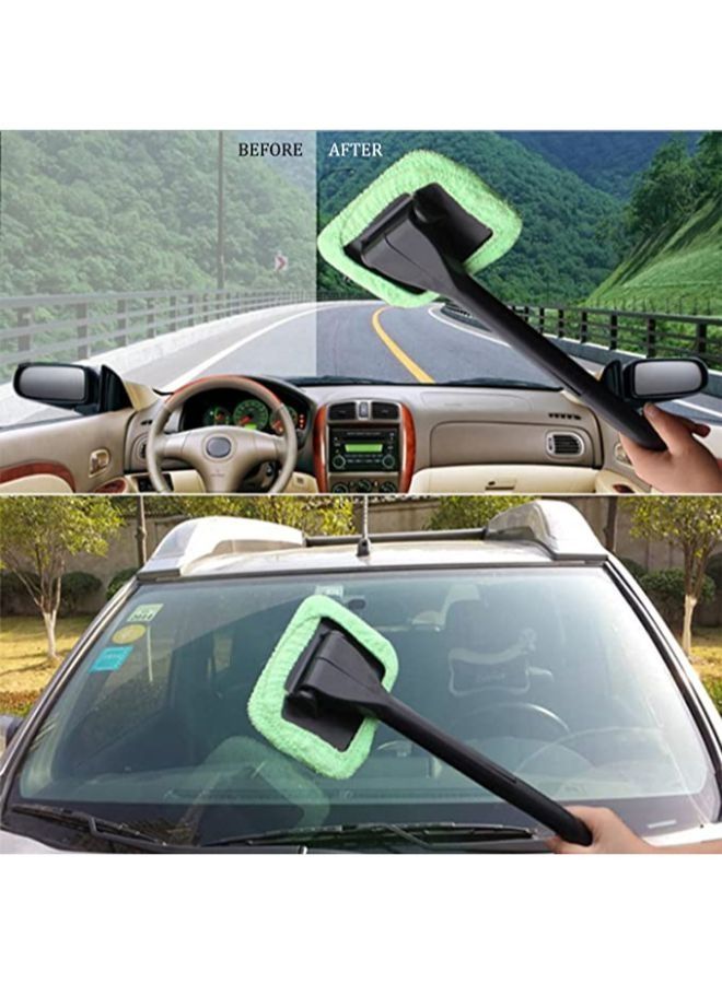3-in-1 Auto Interior Cleaning Tool نافذة منظف زجاج الفرشاة فرشاة قابلة للغسل القماش وفتحة التهوية تنظيف فرشاة مجموعة - Image 3
