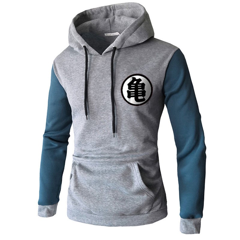 Dragon Ball Z Mens Casual Hoodie Jacket S Gray - Image 1