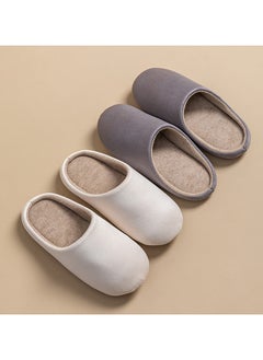 Jorunb Mens Women Cozy House Slippers with Anti-Slip Sole for Indoor and Outdoor Wear  Slip-on House Shoes Grey  - Image 5