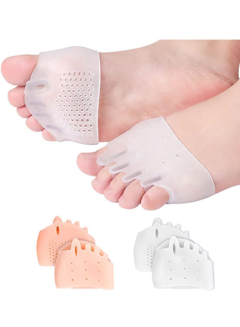 2 Pairs Foot Cushions Bunion Corrector Metatarsal Pads Cushion Reusable for Mortons Neuroma Diabetic Feet Hammer Toe Rapid Pain Relief - Image 1