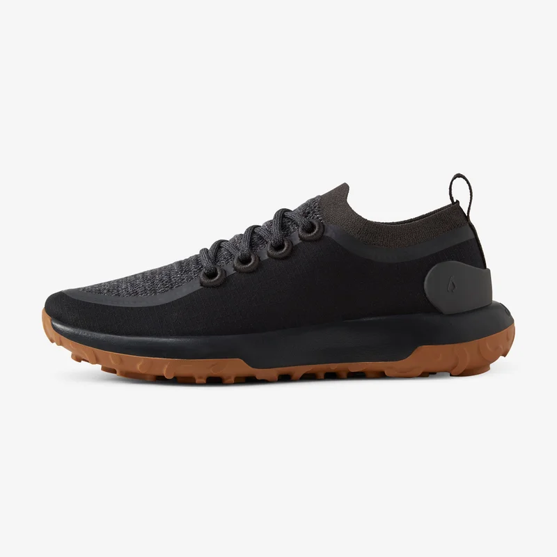اول بيردز Women's Trail Runner - Natural Black (Rugged Khaki Sole)