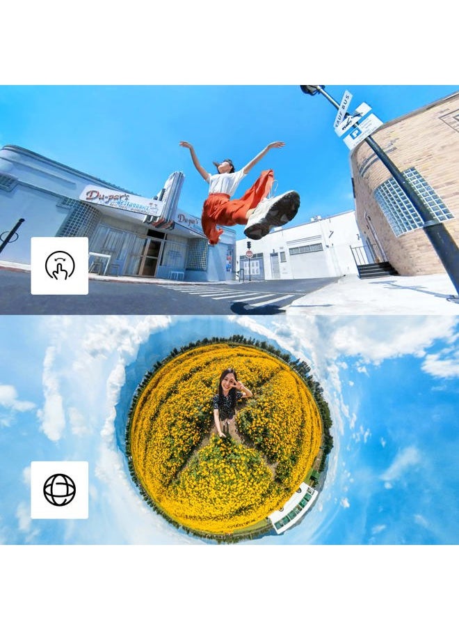 Insta360 ONE X2 360 Degree Waterproof Action Camera, 5.7K 360, Stabilization, Touch Screen, AI Editing, Live Streaming, Webcam, Voice Control  - Image 2