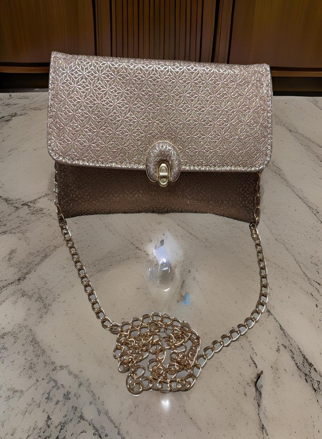 Tinth Fancy Clutches, Evening Bridal Wedding Party Clutch Purse for Women (Gold) - Image 2