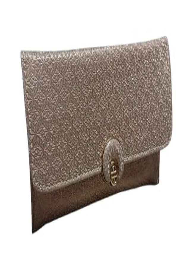 Tinth Fancy Clutches, Evening Bridal Wedding Party Clutch Purse for Women (Gold) - Image 1