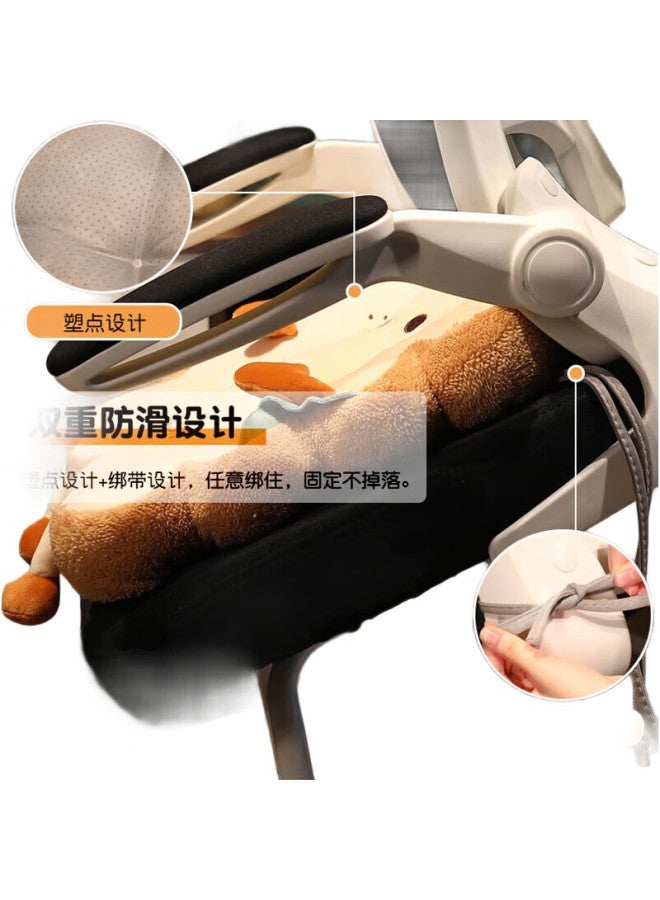 Avivi Aiwei Seat Cushion, Office Chair Pad, Chair Pad, Student Seat Cushion, Bay Window Floor Mat, Meditation Cushion, 40*40*10 Toast - Image 2