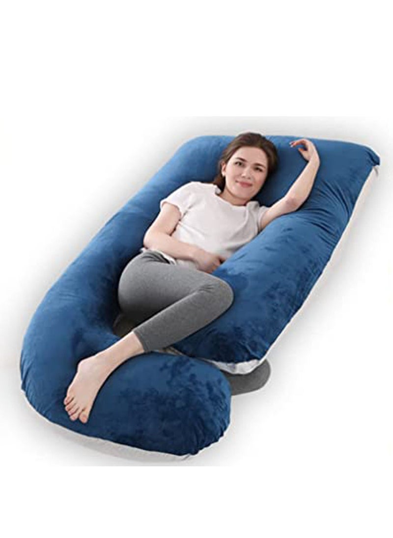 molody U Shaped Nursing And Maternity Pillow With Removable Velvet Cover  - Image 2