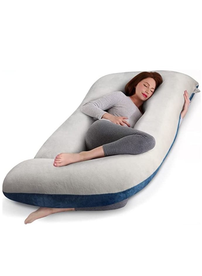 molody U Shaped Nursing And Maternity Pillow With Removable Velvet Cover  - Image 1