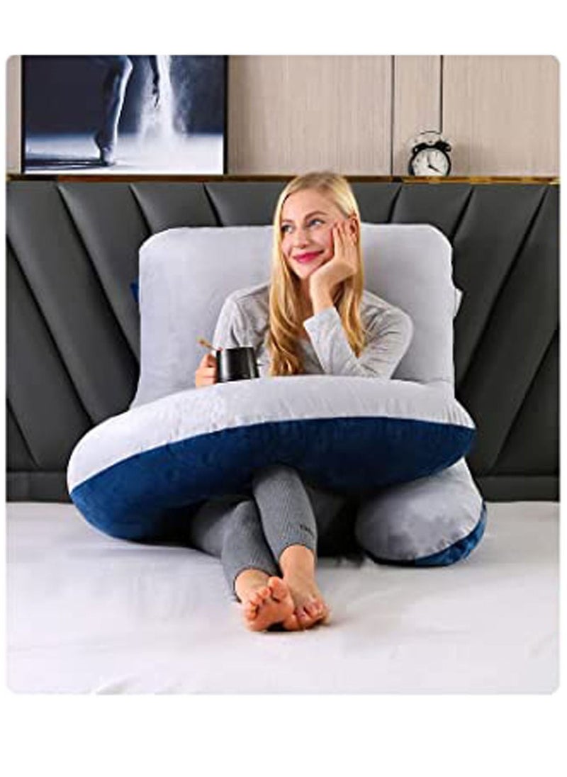 molody U Shaped Nursing And Maternity Pillow With Removable Velvet Cover  - Image 4