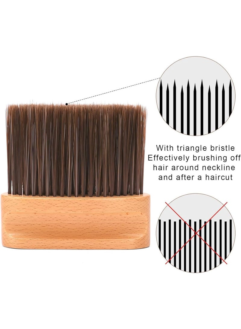 Excefore Barber Neck Brush, Duster for Hair Cutting, Soft Wood Neck Cleaning Brush, Professional Salon Tool - Image 3