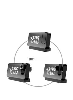 REOCLE Projector Clock Bedroom on Ceiling Projection Alarm Clock with LED Large Display & USB Charge Loud Electric Alarm Clock for Kids Adults Elders  - Image 3
