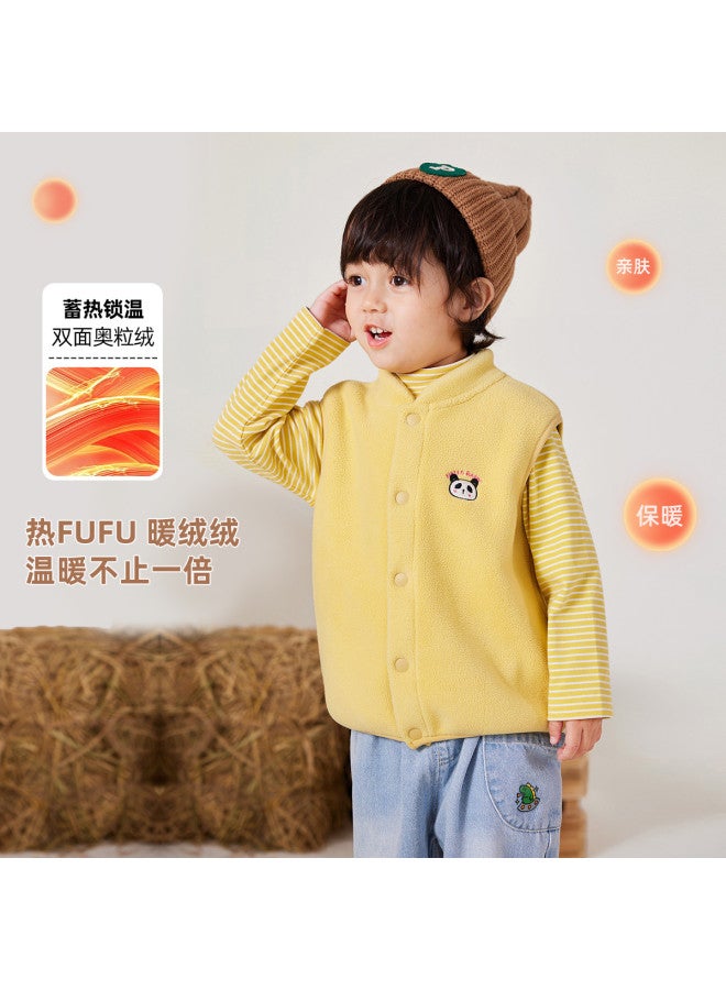 Doodle Home kids' Winter Vest - Warm Fleece-lined Sleeveless Jacket For Boys & Girls, Trendy Children's Top - Image 2