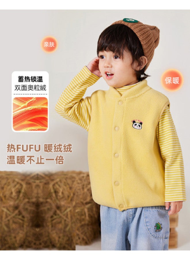 Doodle Home kids' Winter Vest - Warm Fleece-lined Sleeveless Jacket For Boys & Girls, Trendy Children's Top - Image 1