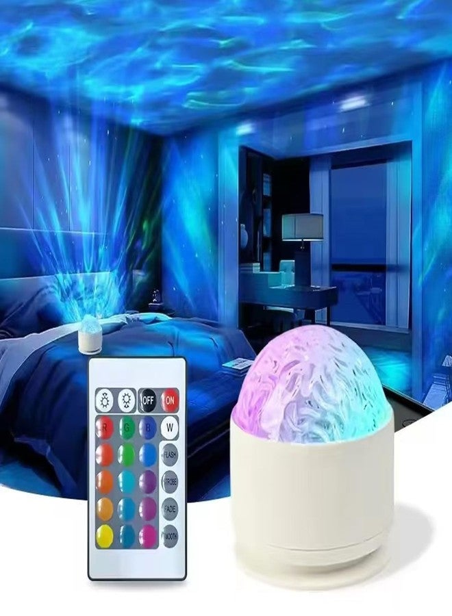 Neioaas 2 in 1 Northern Lights Projector, 16 Color Aurora Night Light Projector,Remote Galaxy Light Projector,USB Recharge Ocean Wave Projector for Playroom Birthday Kids Teen Gift (Aurora & Wave) - Image 1
