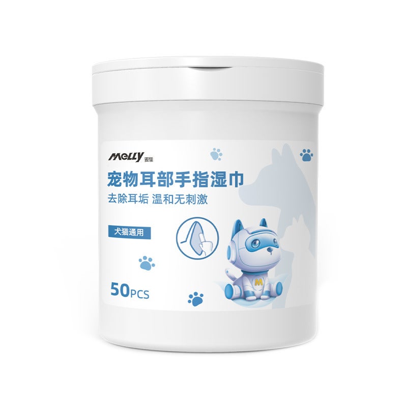 Generic Pet Finger Tooth Wipes Breath Freshener Pet Ear Wipes 