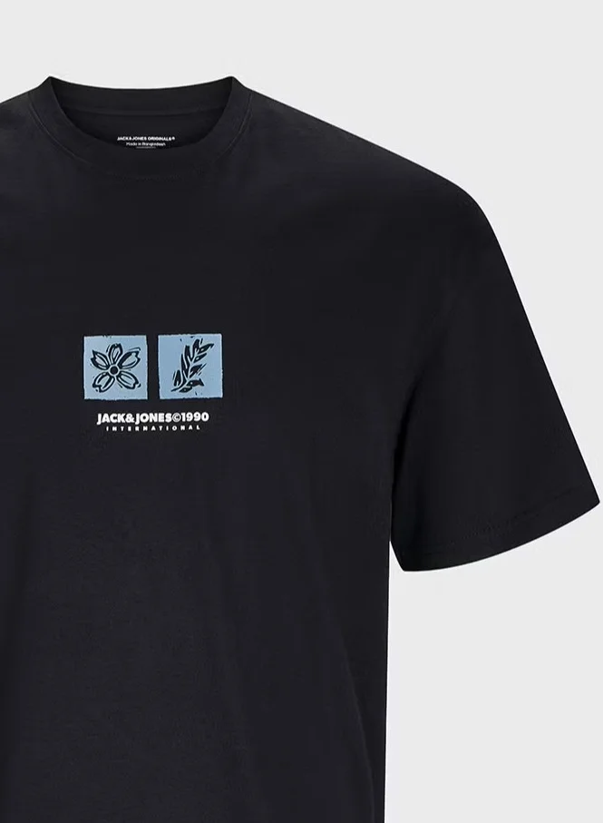 جاك اند جونز Graphic Crew Neck T-Shirt