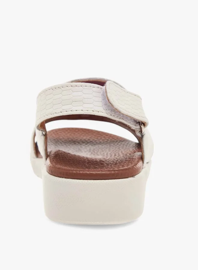 LBL by Shoexpress Boys Animal Textured Arabic Sandals with Hook and Loop Closure