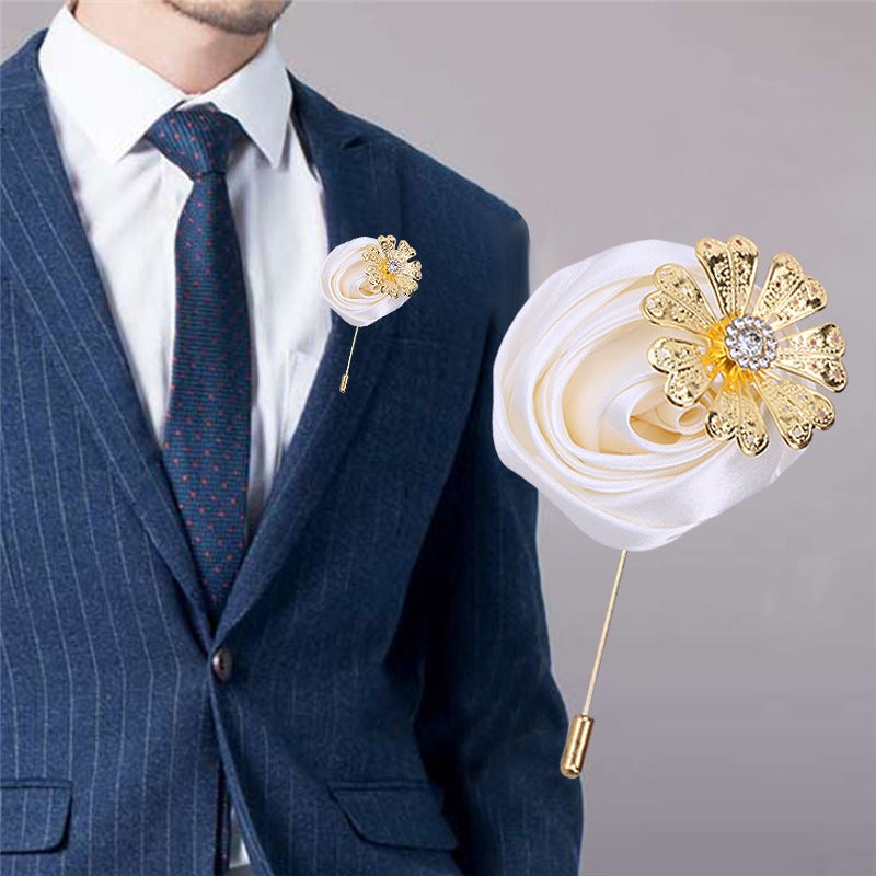 New Groom Best Man Corsage Bride Sister Group Wrist Corsage Ribbon Rose Wedding Props - Image 3