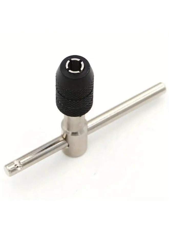 6pcs Black Heavy Duty Adjustable Manual Tap Wrench Set with Ergonomic Handle - Image 4