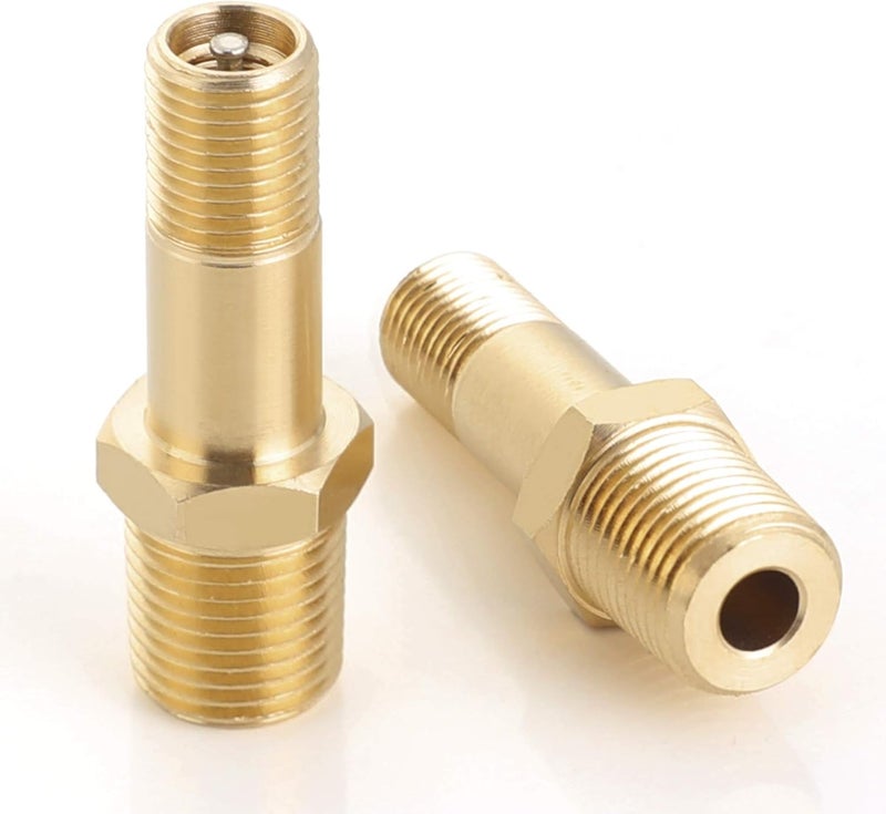 Hromee Air Tank Valve 1/8" MNPT, 4 Pieces Brass Fill Valve with Caps, Using with Compressed Air Tank - Image 5
