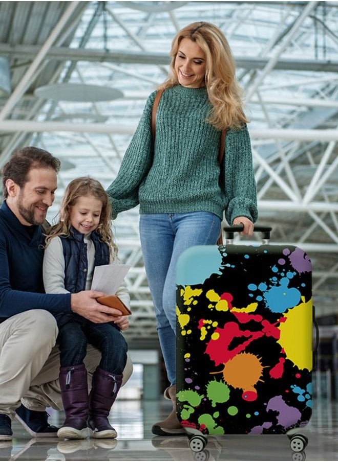 HomarKet Travel Luggage Cover Spandex Suitcase Protector Washable Baggage Covers  - Image 3