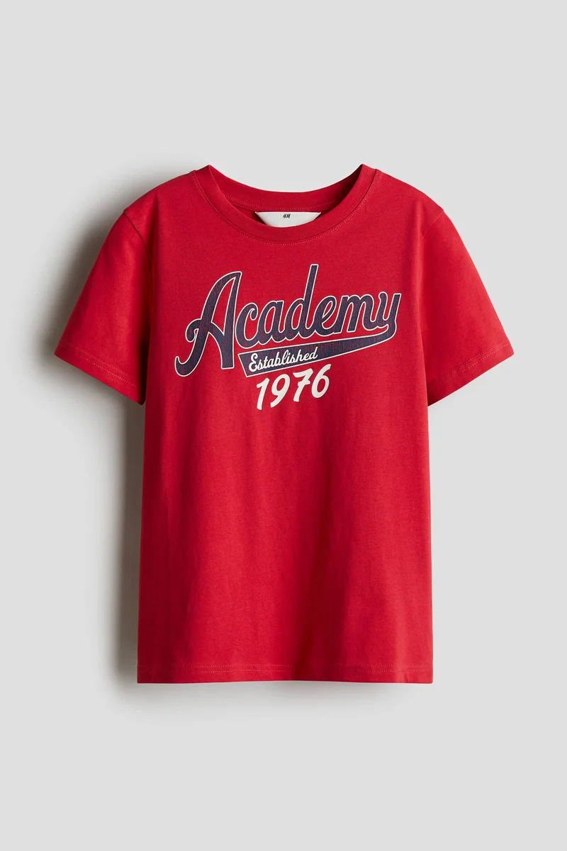 اتش اند ام تي-شيرت بتصميم مطبوع