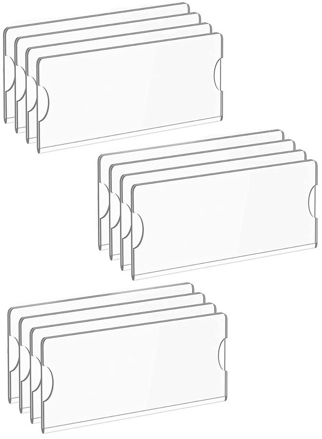 nexat Acrylic Wall Name Plate Holder Clear Acrylic Sign Holder Frame with Adhesive Tapes, Door Plates for Home, Office, Classroom Pack of 4 pcs (CUT ENDS FOR EASY REMOVAL) (10 X 3 inch, 4) - Image 5