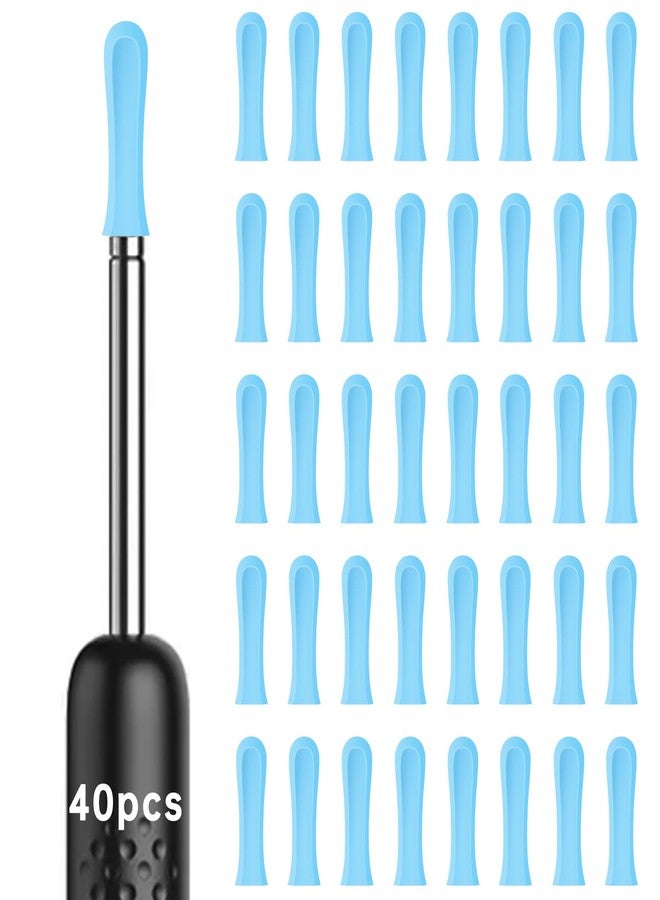 Runhike Replacement Tips Compatible with Suear,40PCS Blue Replacement Tips Only Compatible with Suear for Wet and Dry Ear Wax Cleaning - Image 1
