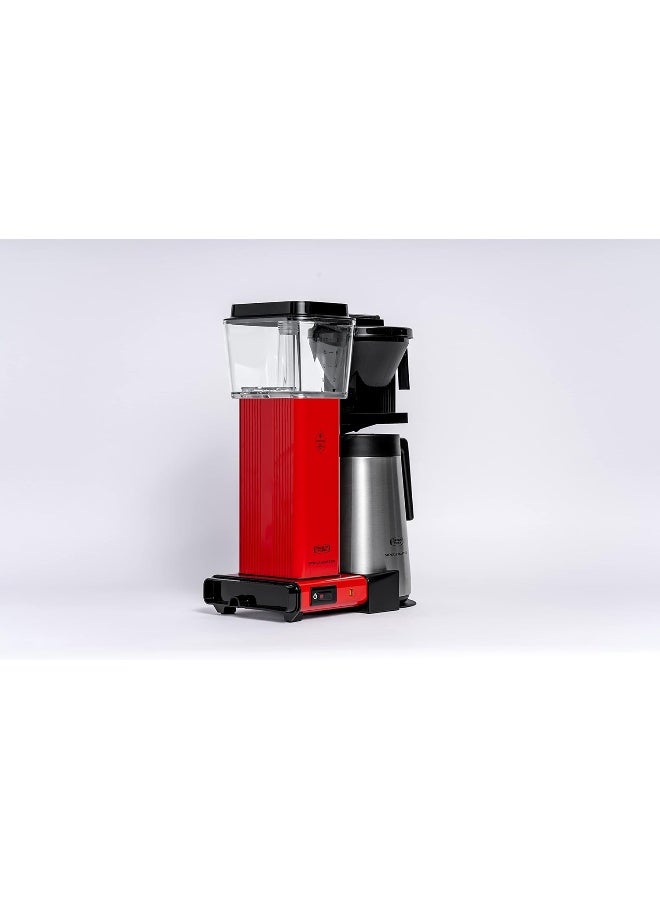 موكا ماستر KBGT Coffee Brewer: ماكينة تحضير القهوة المفلترة مع دورق حراري معزول من الستانلس ستيل – 1.25 لتر – أحمر  - Image 2