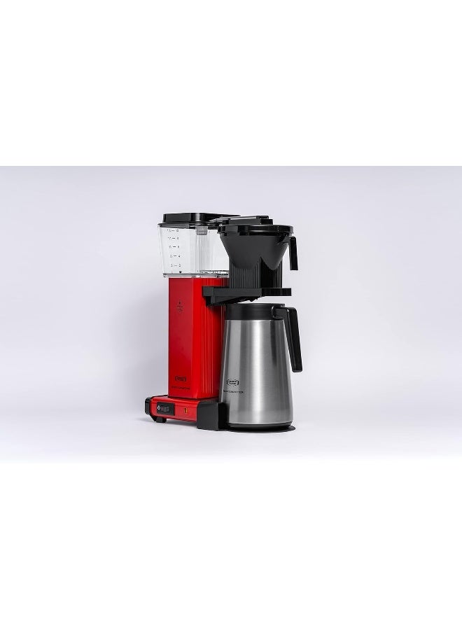 موكا ماستر KBGT Coffee Brewer: ماكينة تحضير القهوة المفلترة مع دورق حراري معزول من الستانلس ستيل – 1.25 لتر – أحمر  - Image 3