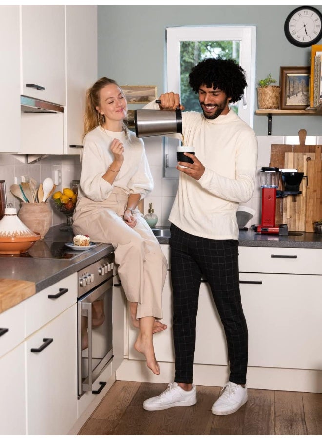 موكا ماستر KBGT Coffee Brewer: ماكينة تحضير القهوة المفلترة مع دورق حراري معزول من الستانلس ستيل – 1.25 لتر – أحمر  - Image 4