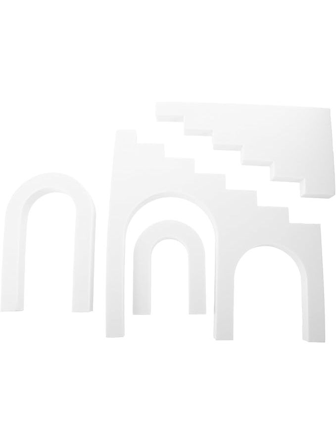 NUOBESTY White 15x10cm Geometry Cube Props for Makeup Jewelry Food Styling - Image 1