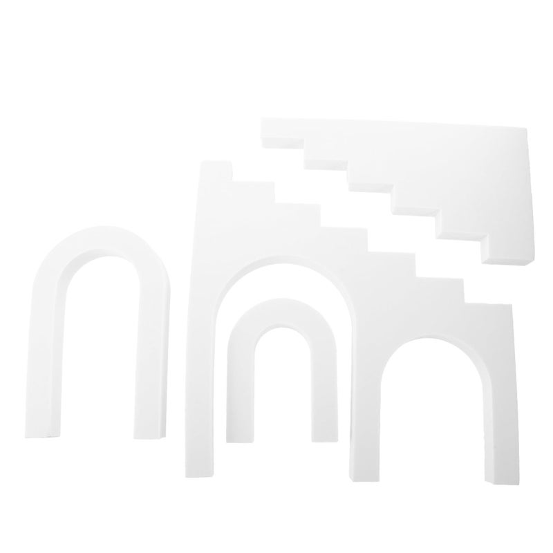 NUOBESTY White 15x10cm Geometry Cube Props for Makeup Jewelry Food Styling - Image 2