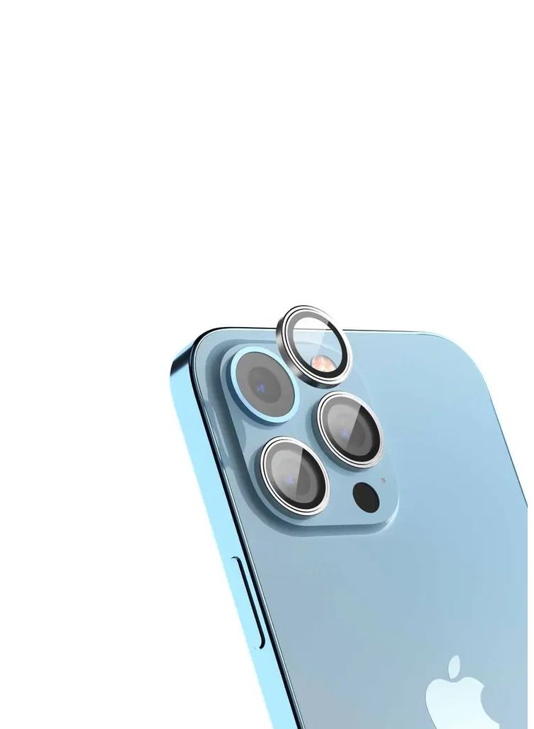 devia Peak Series Camera Lens Protector (3pcs) for iPhone 14 Pro / 14 Pro Max - Graphite Black - Image 1