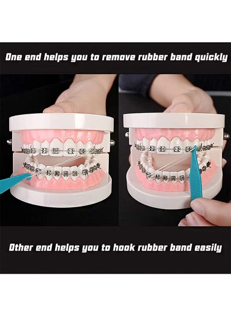 500 Pack Orthodontic Elastic Bungee Bands, 3.5 oz Heavy Duty Dental Rubber Leashes (1/4"，6.4mm) - Image 4