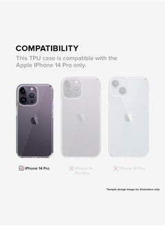 Stylizedd Classic Clear Case for Apple iPhone 15 Pro Hybrid Soft Case Flexible Edges Anti Drop TPU PC Gel Thin Transparent Cover - Loopy Hoops Full Print  - Image 3