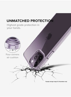 Stylizedd Classic Clear Case for Apple iPhone 15 Pro Hybrid Soft Case Flexible Edges Anti Drop TPU PC Gel Thin Transparent Cover - Loopy Hoops Full Print  - Image 5