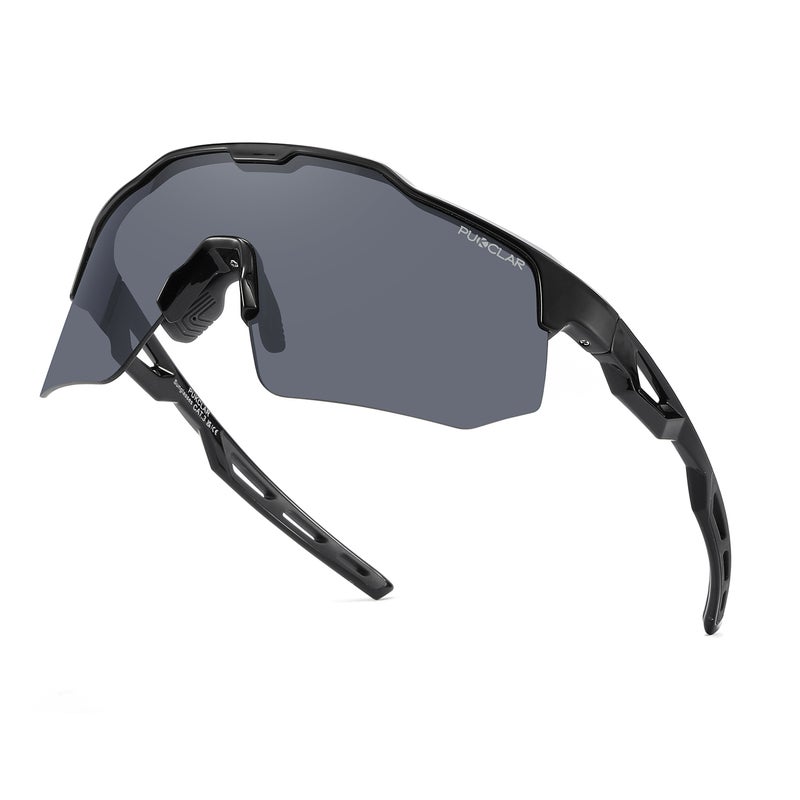 بوكيلار PUKCLAR ركوب الدراجات نظارات شمسية للرجال النساء TR90 إطار خفيف الوزن للرجال دراجة نظارات شمسية مع UV400 حماية للدراجات التزلج قيادة الدراجات النارية - Image 2