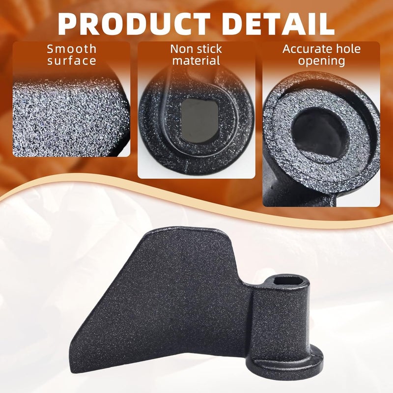 Flylin ملعقة عجن ماكينة الخبز، قطع غيار شفرة ملعقة ماكينة الخبز من الفولاذ المقاوم للصدأ للمنزل، ملعقة خلط غير لاصقة تناسب معظم آلات عجن الخبز - Image 4